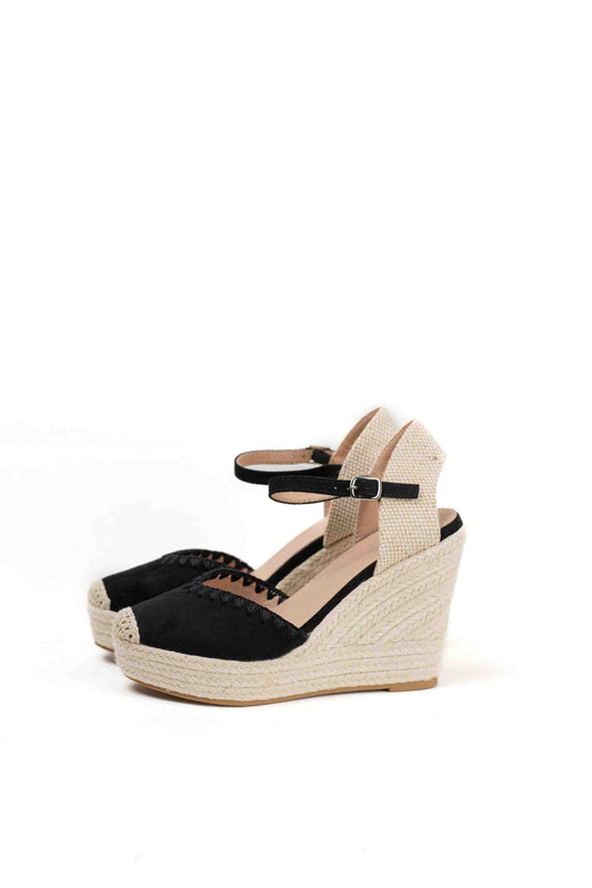 alpargatas cunas espartos altas con plataforma color Verde talla 39