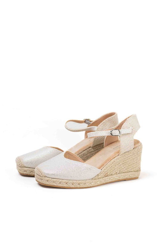 alpargatas doradas mujer cuna altas de espartos con plataforma con plantilla almohadilla color Dorado talla 40