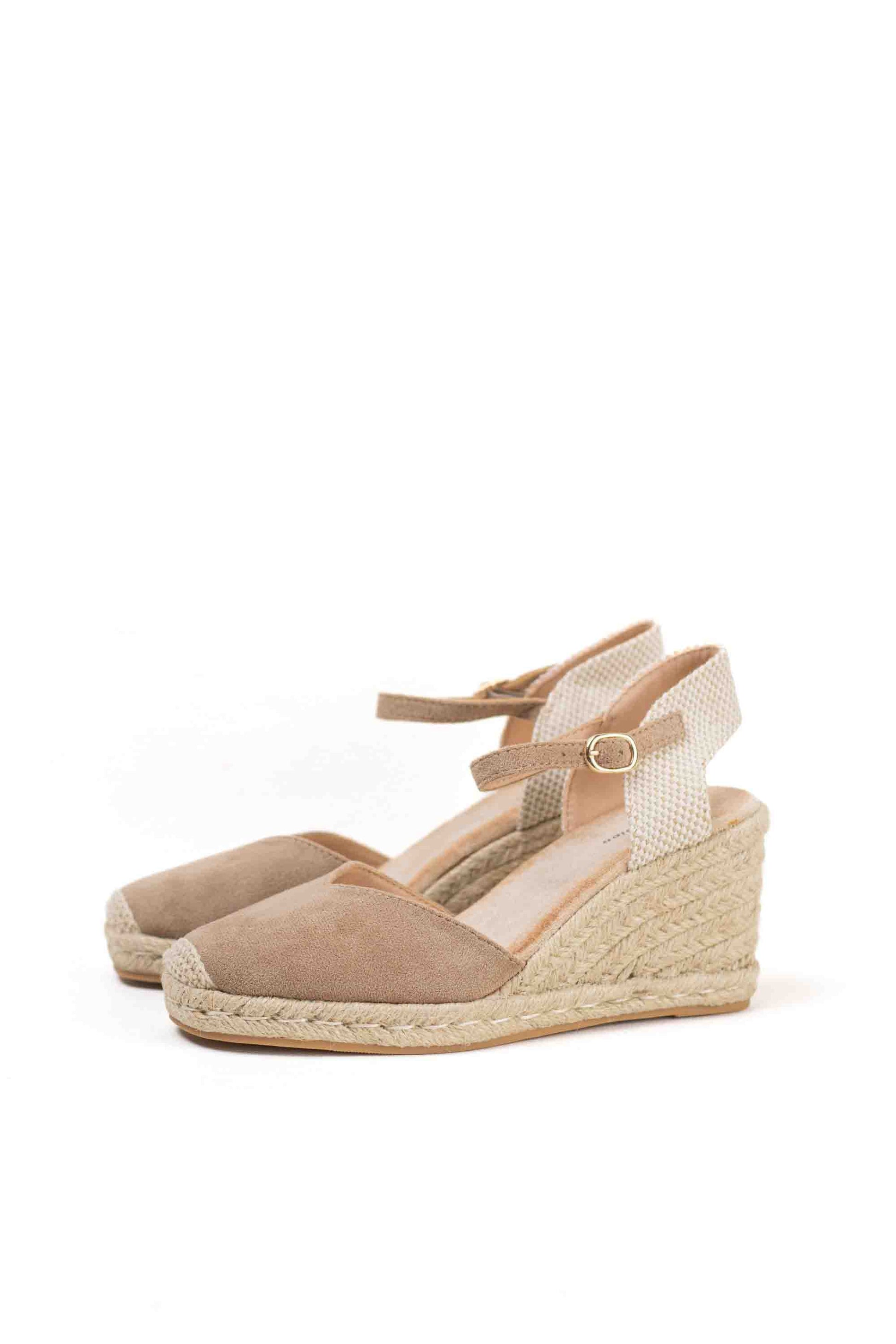 alpargatas doradas mujer cuna altas de espartos con plataforma con plantilla almohadilla color Plateado talla 39