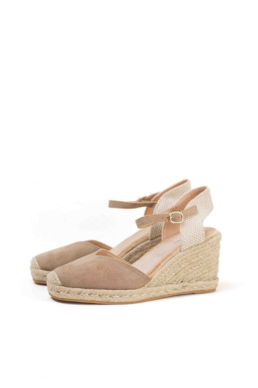 alpargatas doradas mujer cuna altas de espartos con plataforma con plantilla almohadilla color Plateado talla 39
