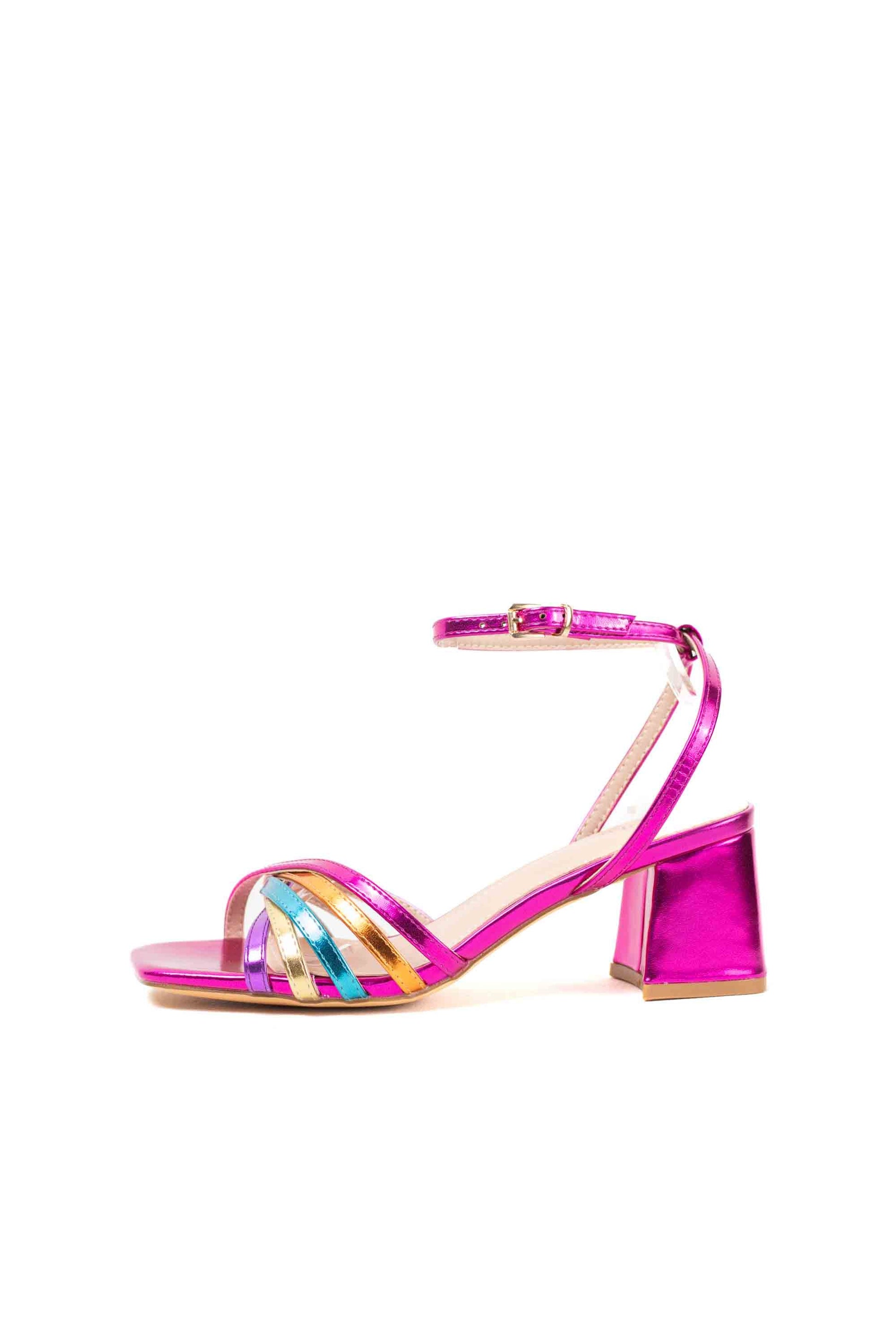 sandalias doradas con tacon mujer con pulsera tiras trenzadas Color 37