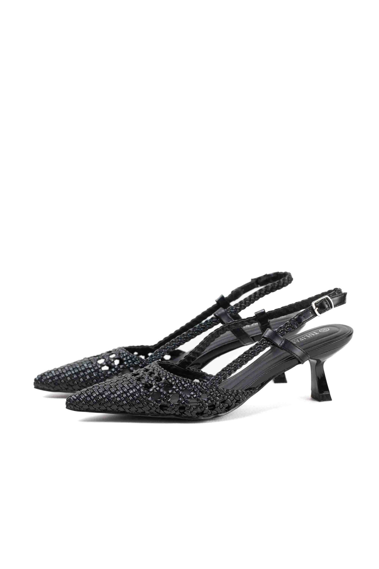 sandalias doradas de puntera puntiaguda con strass tacon chico Dorado 41