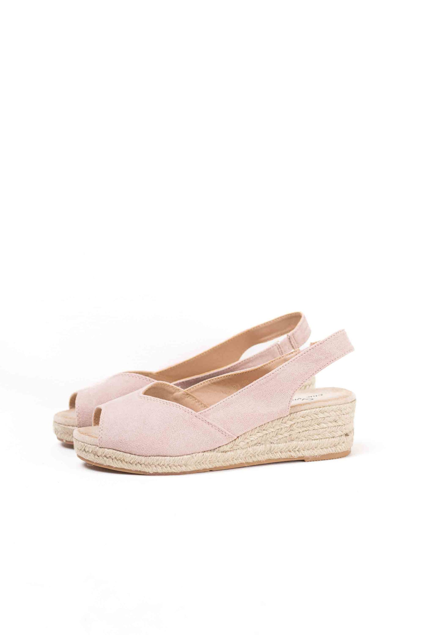 Alpargatas doradas mujer cuña baja de espartos con plataforma plantilla almhoadilla