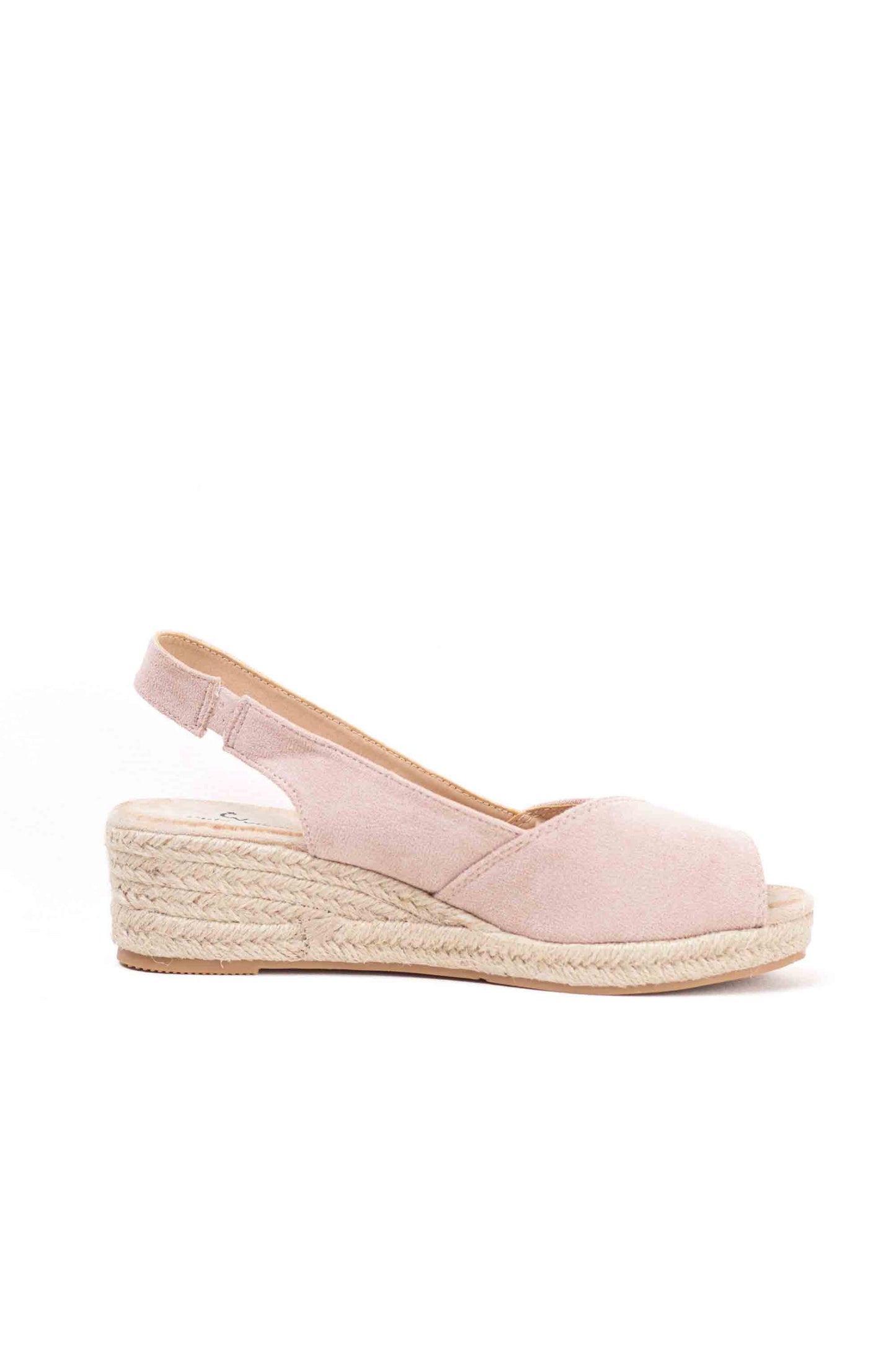 Alpargatas doradas mujer cuña baja de espartos con plataforma plantilla almhoadilla