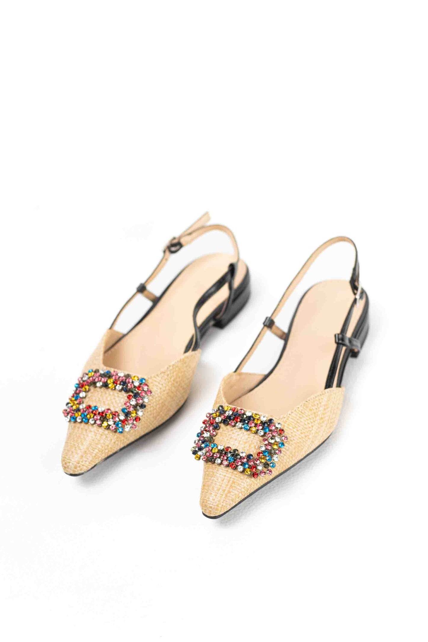 Sandalias Mujer Doradas con Detalle de Pedrería Elegante