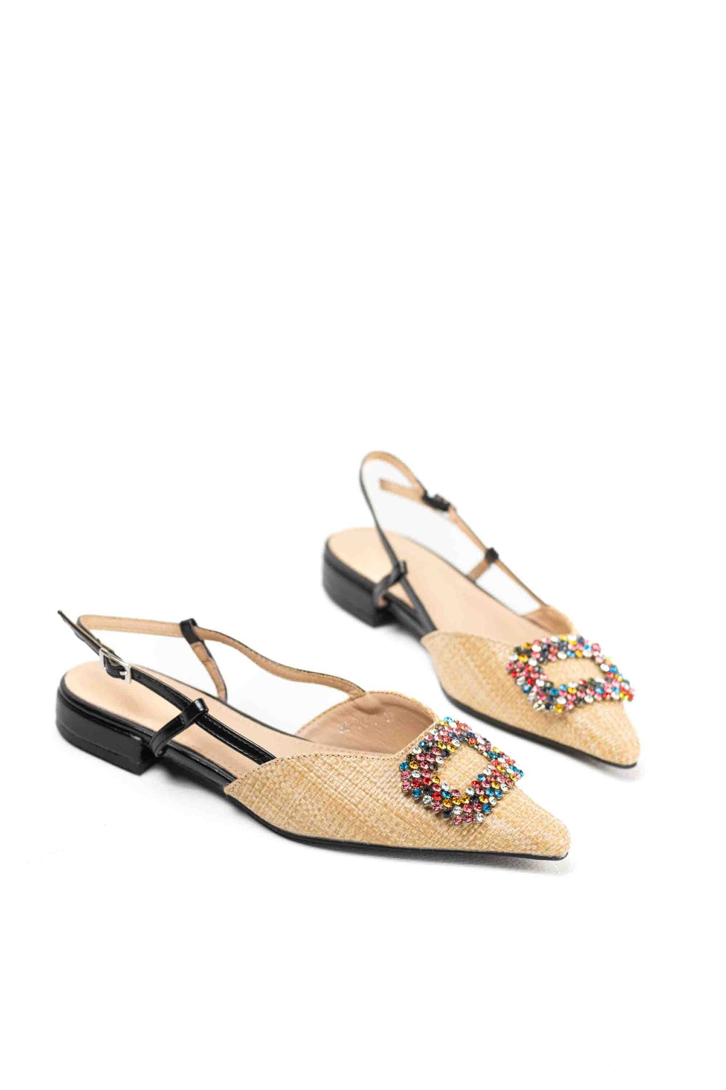 Sandalias Mujer Doradas con Detalle de Pedrería Elegante