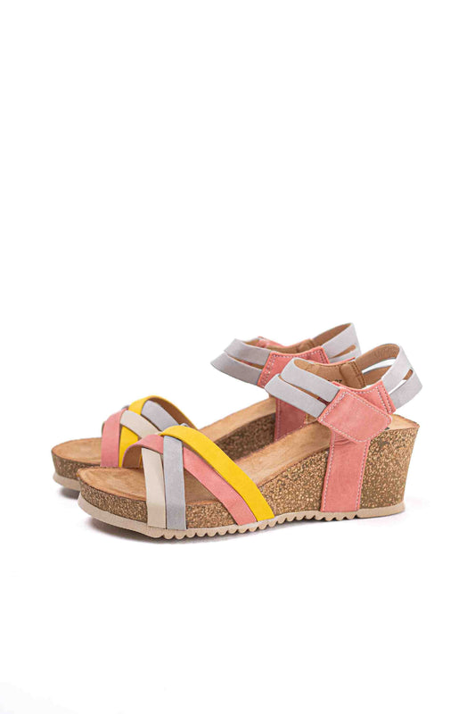 Sandalias mujer de Cuña Multicolor y plataforma  para verano
