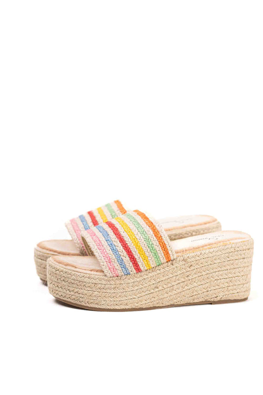 Sandalias cuñas de espartos con plataforma