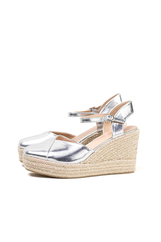 alpargatas cunas espartos altas mujer con plataforma super ligeras color Negro talla 41