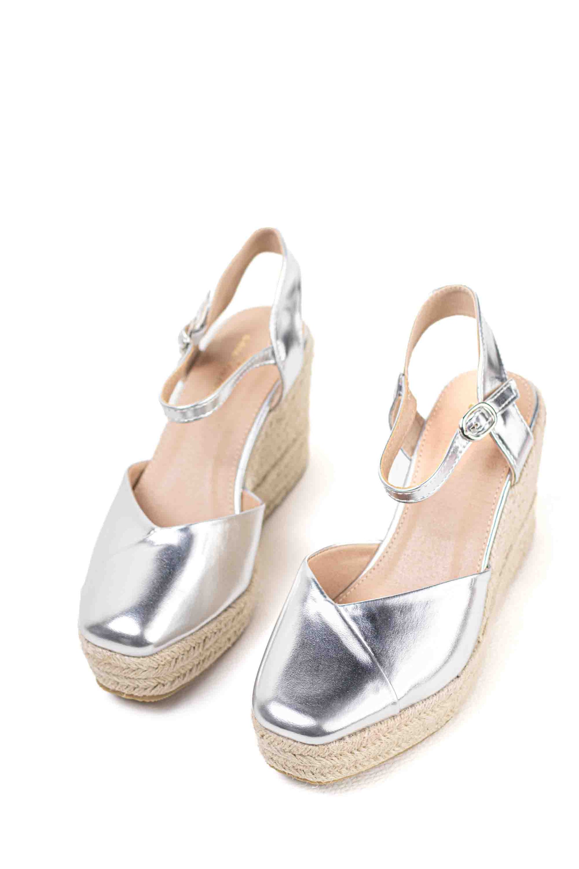 alpargatas cunas espartos altas mujer con plataforma super ligeras color Taupe talla 36
