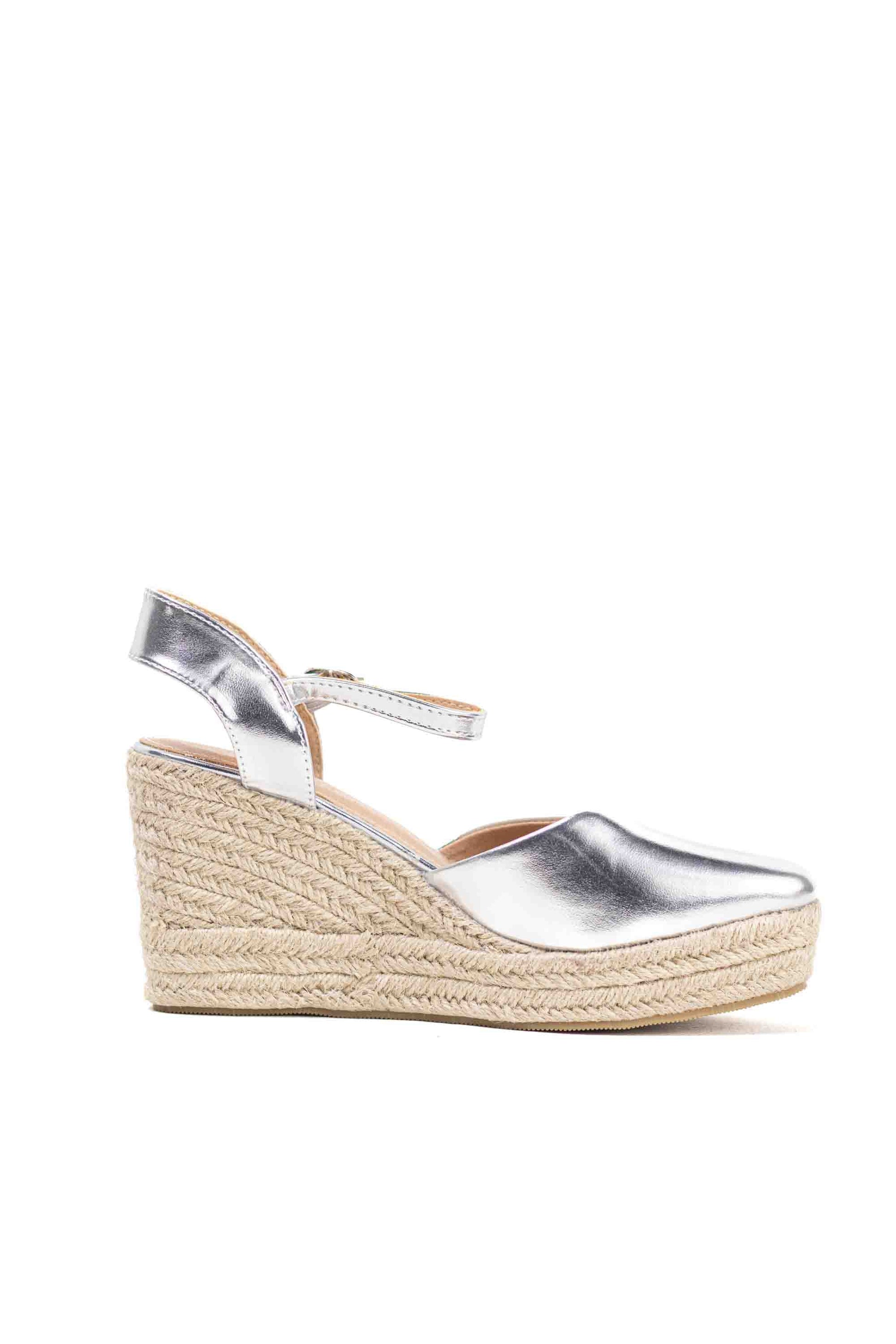 alpargatas cunas espartos altas mujer con plataforma super ligeras color Taupe talla 38
