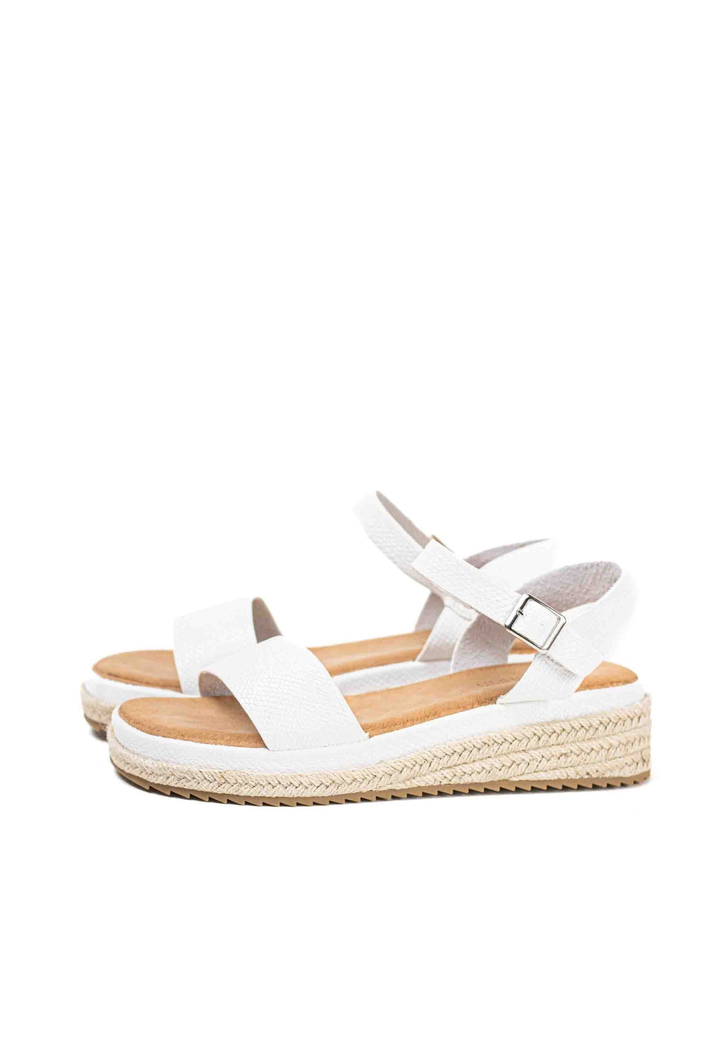 Sandalias doradas mujer de esparto diseño con doble tira