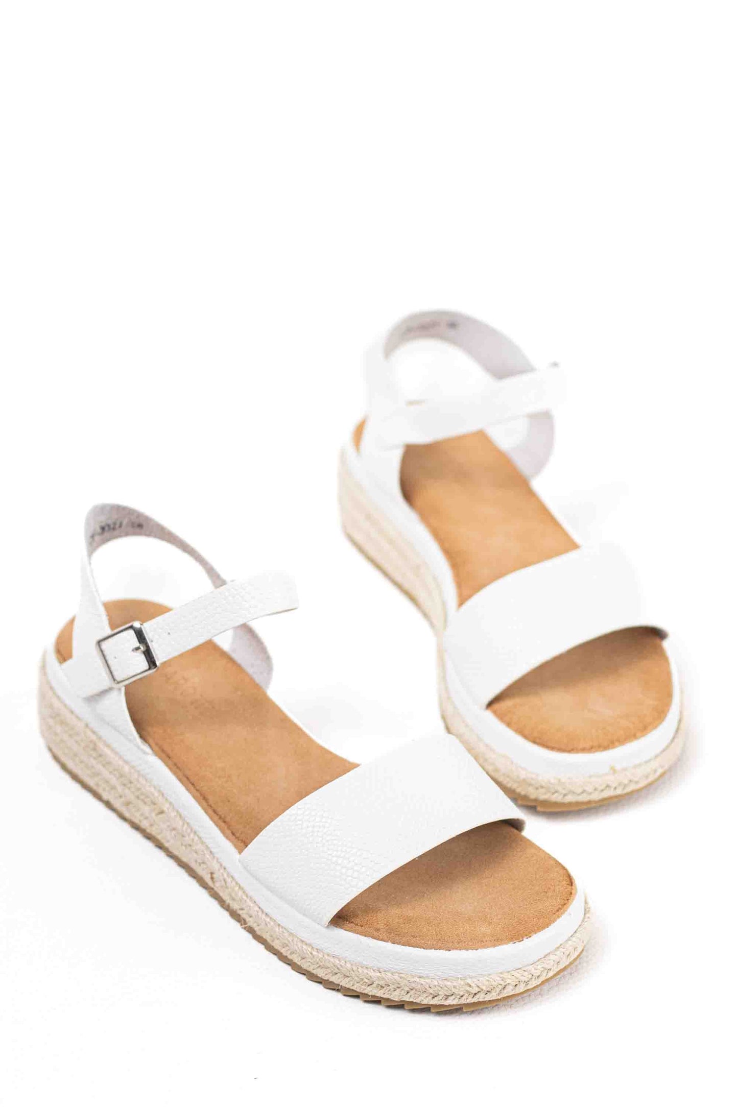 Sandalias doradas mujer de esparto diseño con doble tira