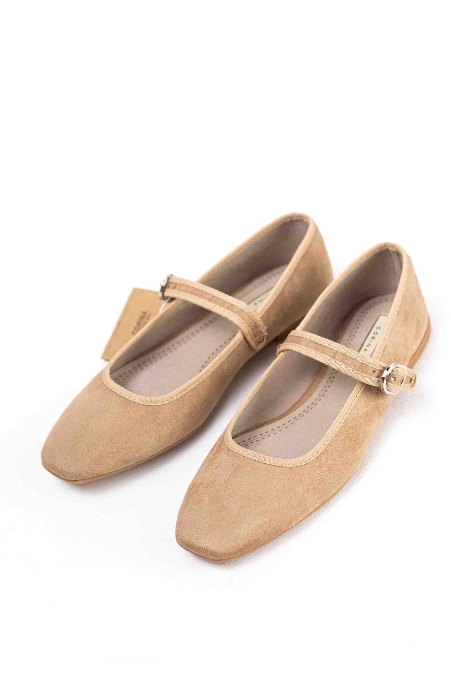 Mercedita de Terciopelo Marrón con Correa y Hebilla Corina