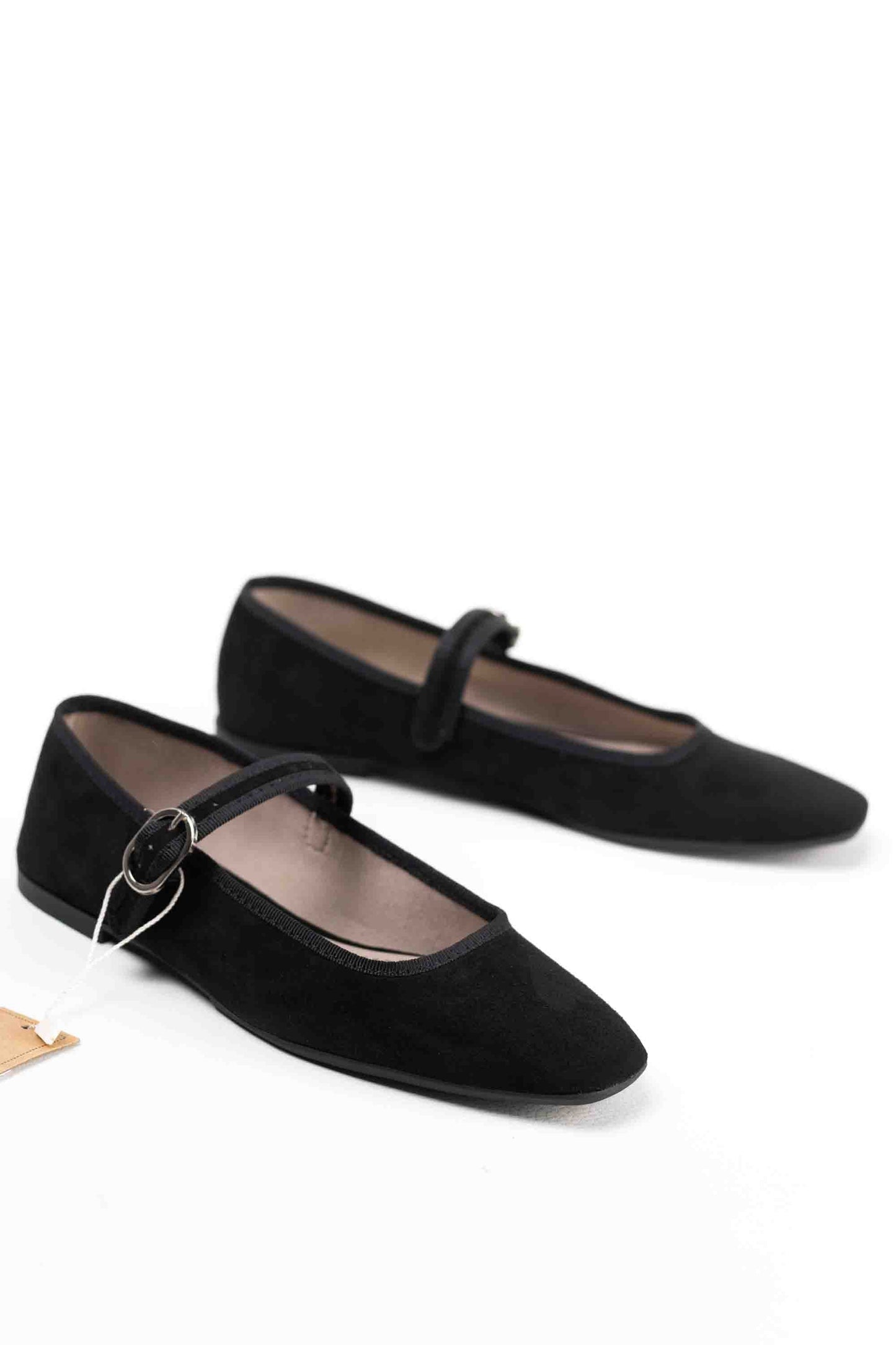 Mercedita de Terciopelo Marrón con Correa y Hebilla Corina