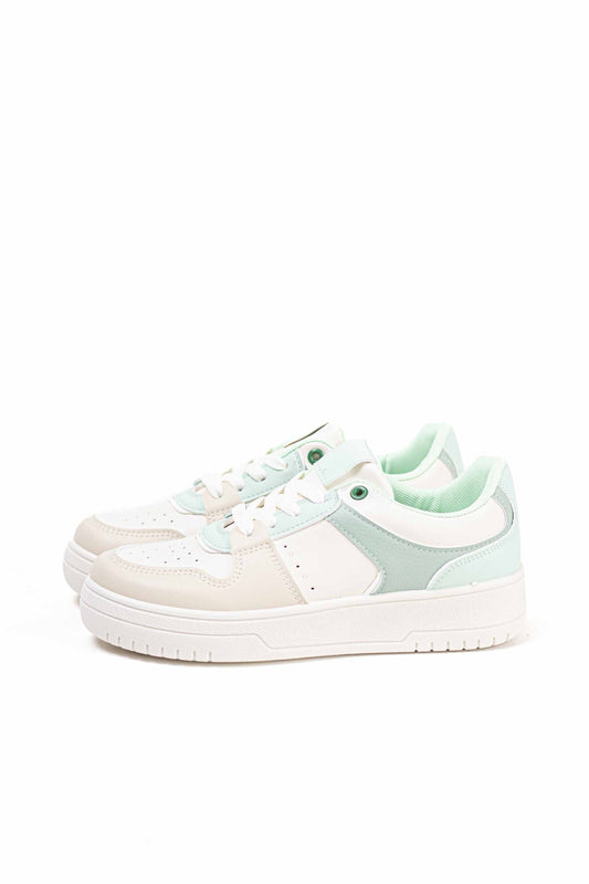 Zapatillas deportivas con plataforma mujer con cordones