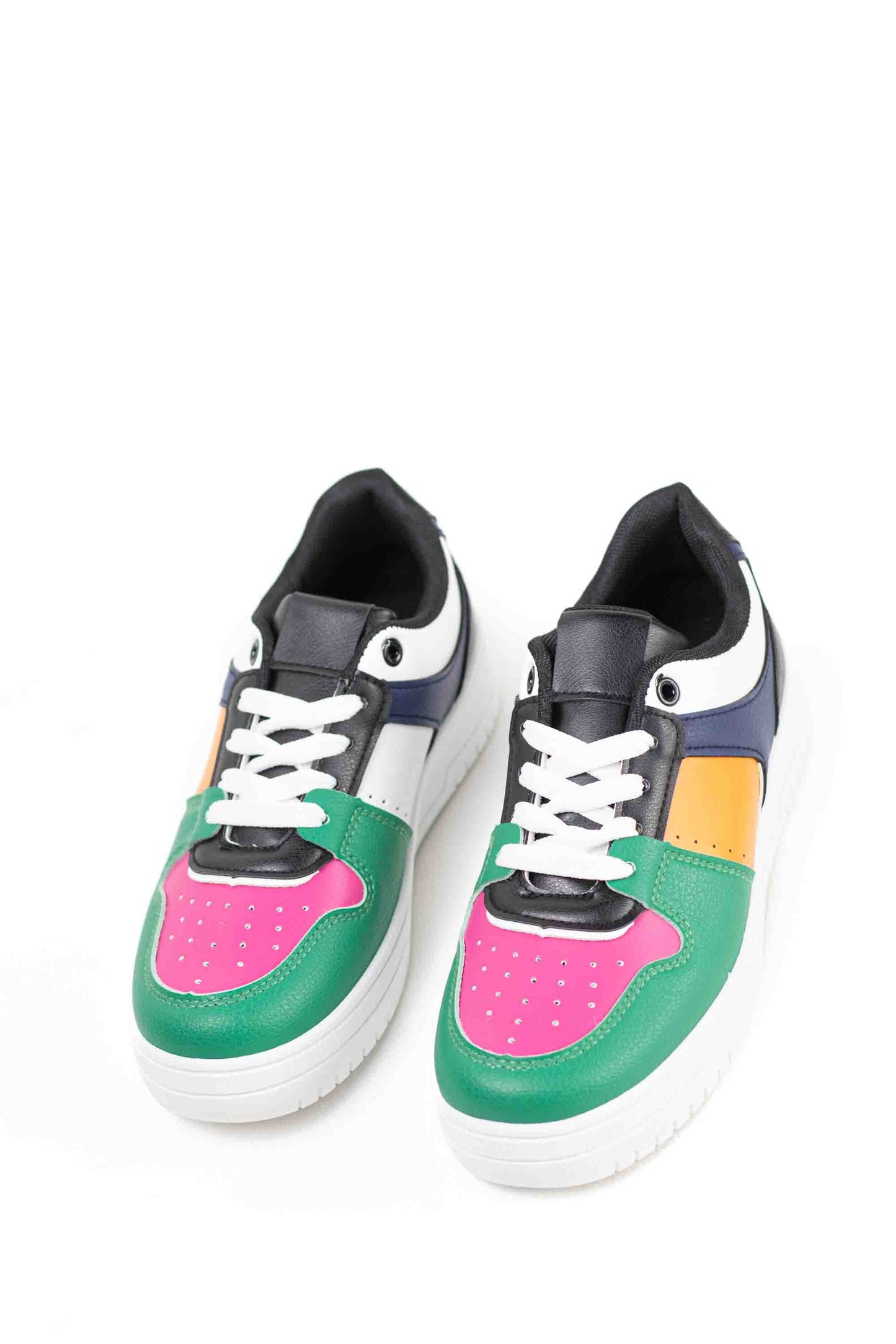 Zapatillas deportivas con plataforma mujer con cordones
