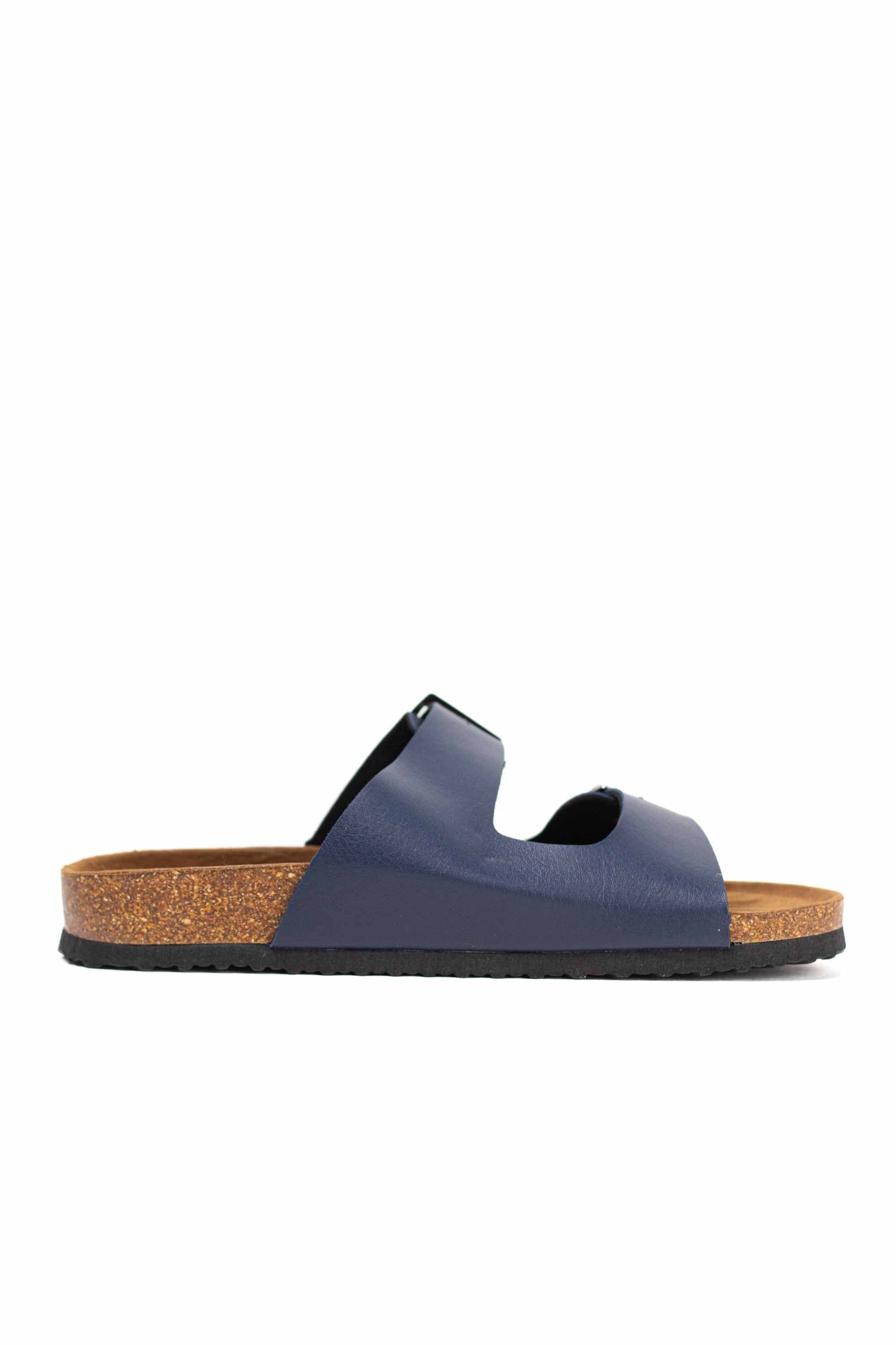 Sandalias doble hebilla para hombre con plantilla de corcho
