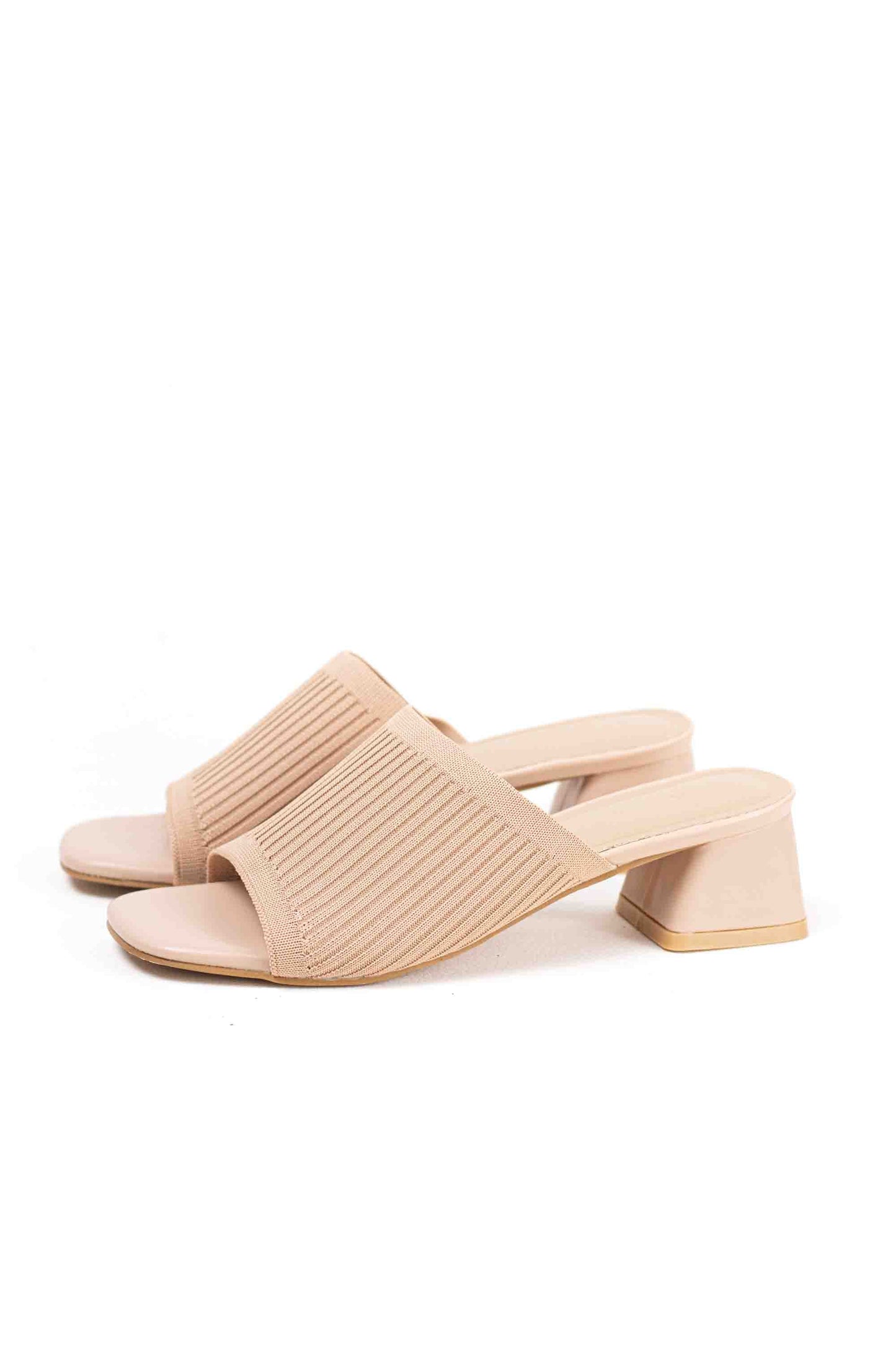 Sandalias doradas mules mujer con tacòn bajo con pala elàstica