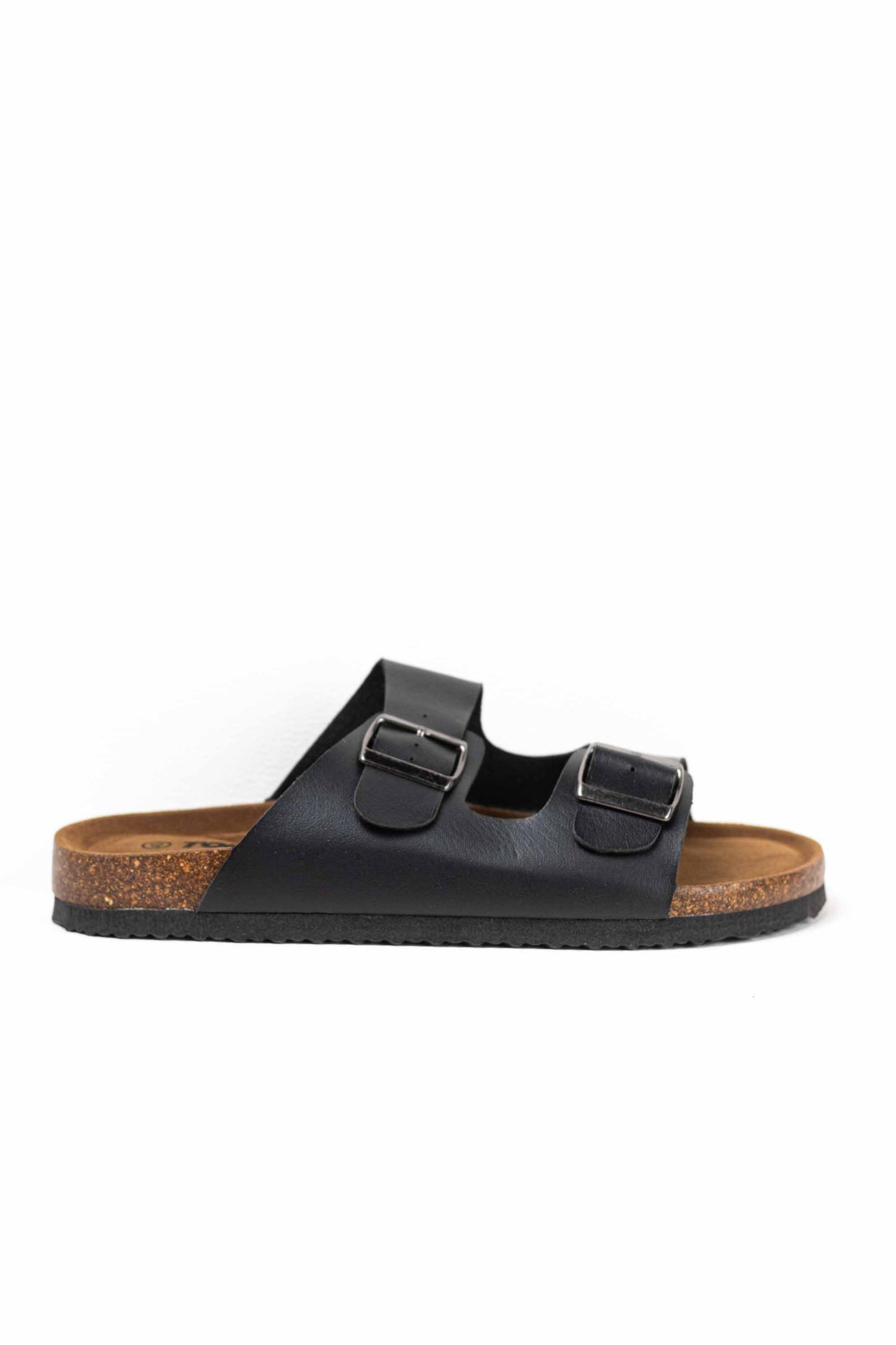 Sandalias doble hebilla para hombre con plantilla de corcho