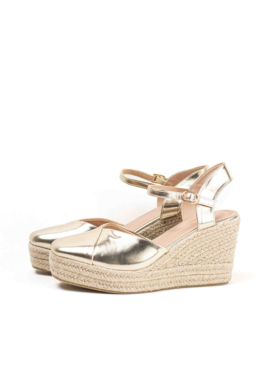 alpargatas cunas espartos altas mujer con plataforma super ligeras color Negro entero talla 41