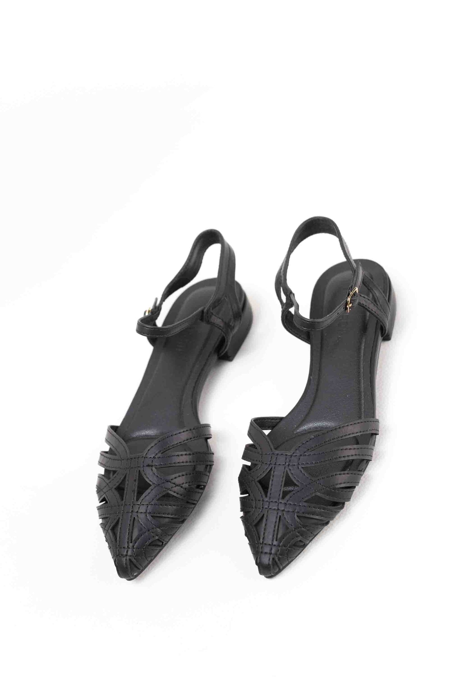 Sandalias doradas mujer tacón bajo trenzadas con plantilla acolchada