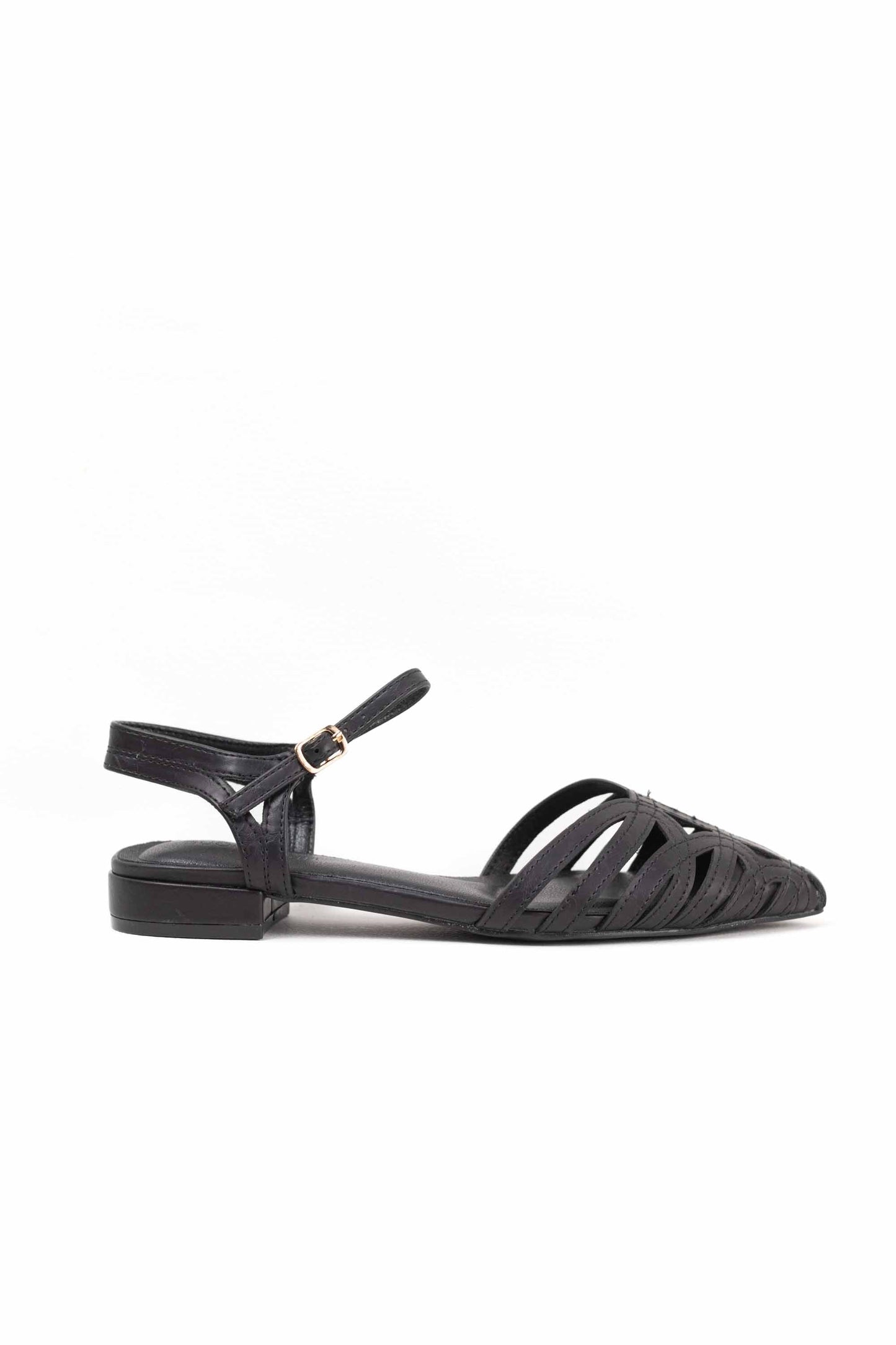 Sandalias doradas mujer tacón bajo trenzadas con plantilla acolchada