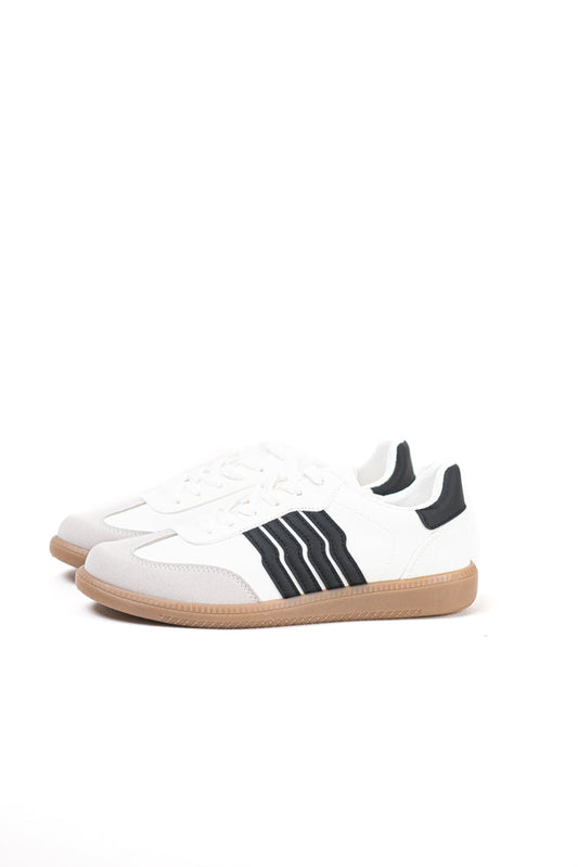 Zapatillas retro mujer con cordones suela flexible