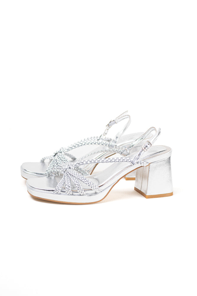 Sandalias para vestir mujer con tacón bajo y plataforma con plantilla acolchada