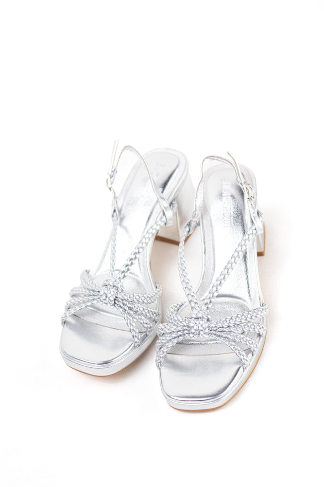 Sandalias para vestir mujer con tacón bajo y plataforma con plantilla acolchada