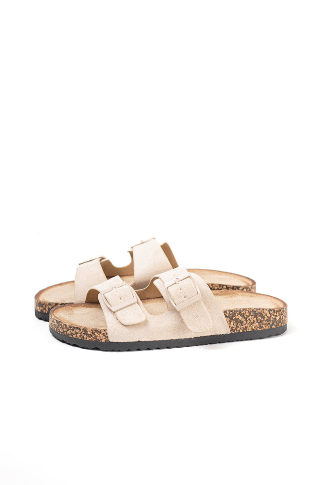 Sandalias doble hebillas mujer con suela flexible y plantilla acolchada