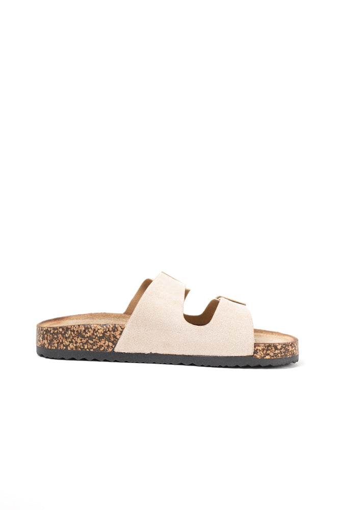 Sandalias doble hebillas mujer con suela flexible y plantilla acolchada