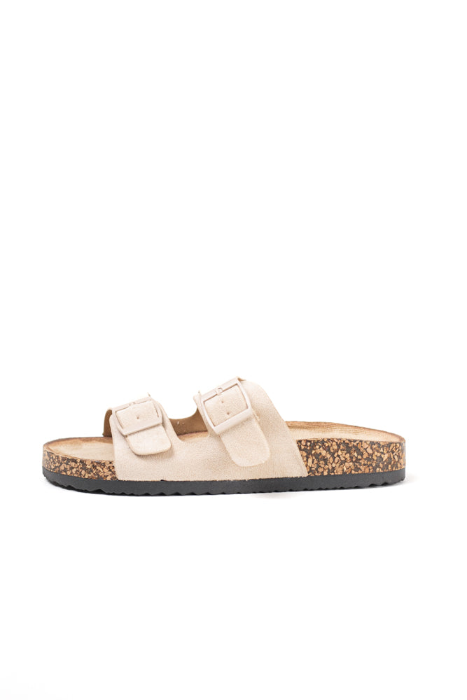 Sandalias doble hebillas mujer con suela flexible y plantilla acolchada