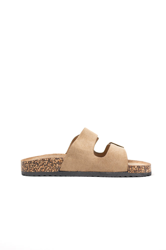 Sandalias doble hebillas mujer con suela flexible y plantilla acolchada