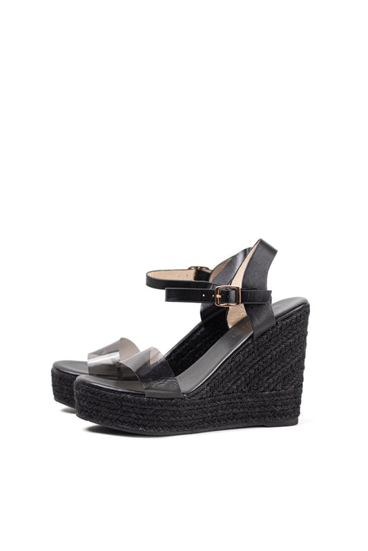 Sandalias mujer cuñas altas con plataforma de espartos con plantilla acolchada