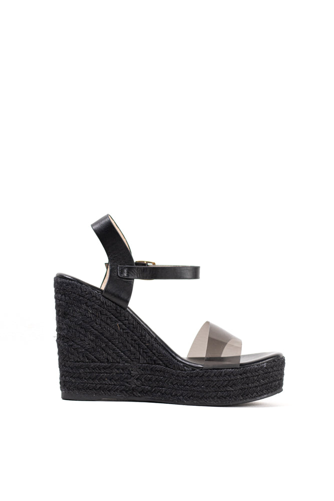 Sandalias mujer cuñas altas con plataforma de espartos con plantilla acolchada