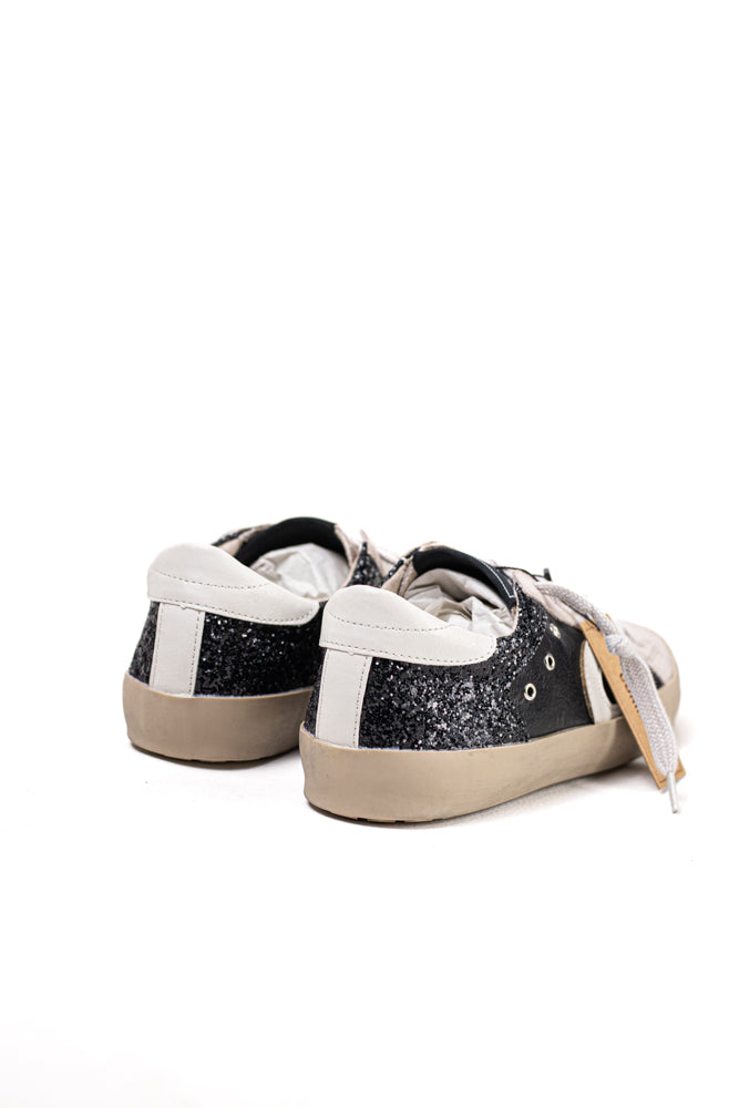 Zapatillas deportivas para mujer bicolor con detalles brillantes y suela de goma Corina