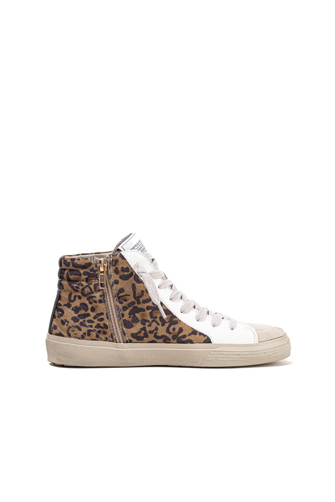 Zapatillas deportivas altas unisex  con detalles metálicos y cordones Corina