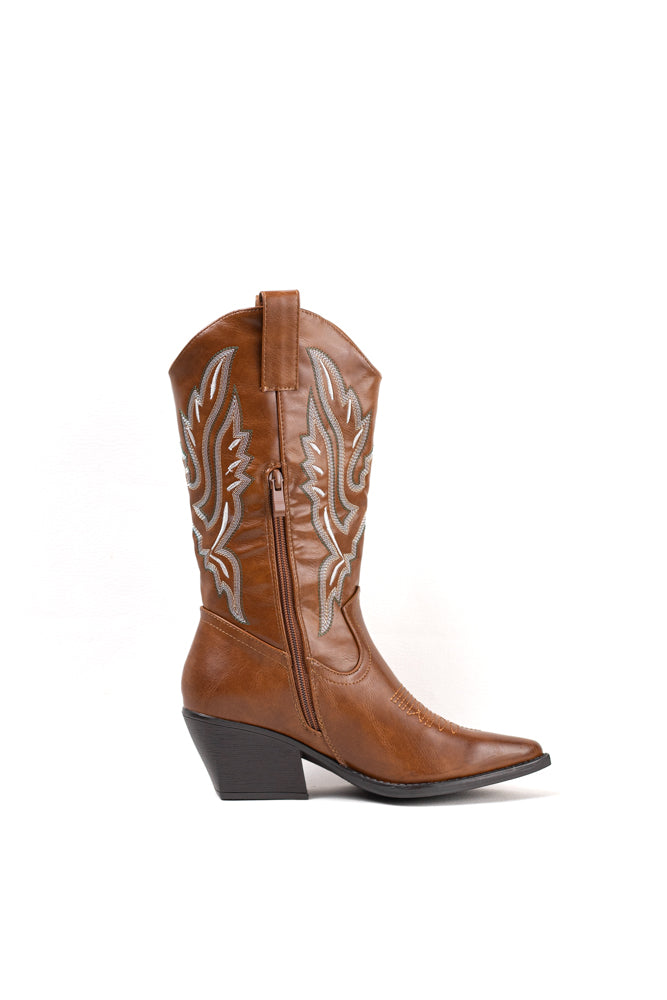 Botas Cowboy negras para mujer con detalles plateados, elegancia sofisticada para un estilo impactante