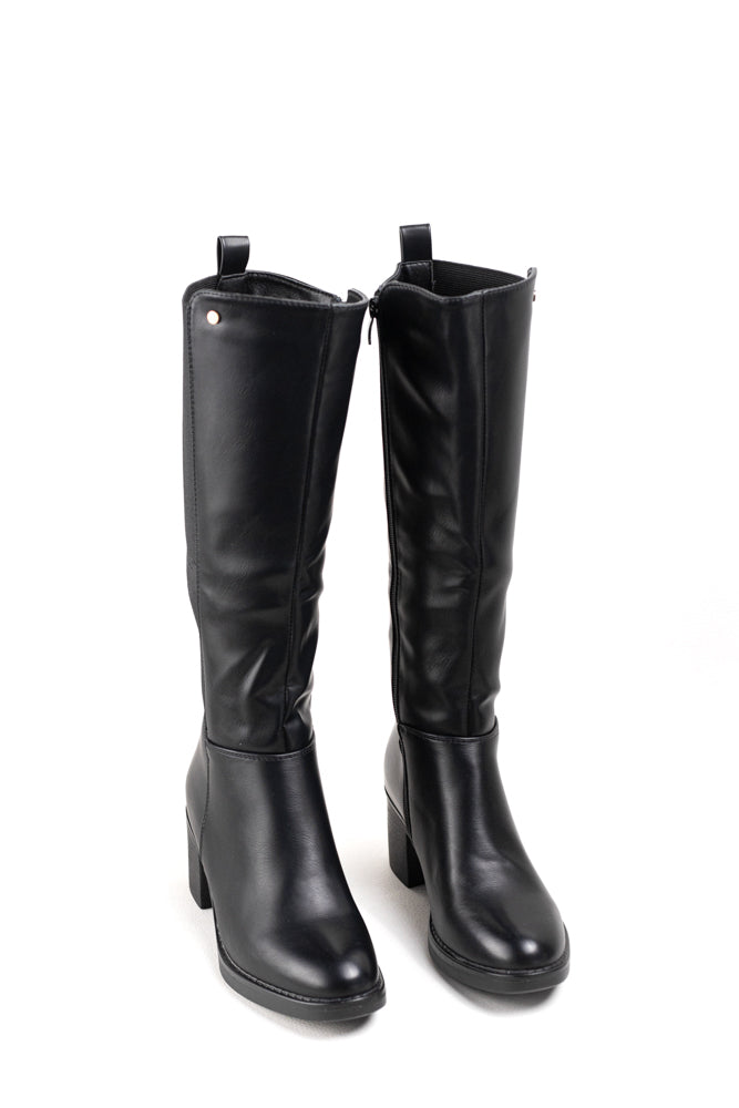 Botas de montar elásticas  para mujer, elegancia atemporal