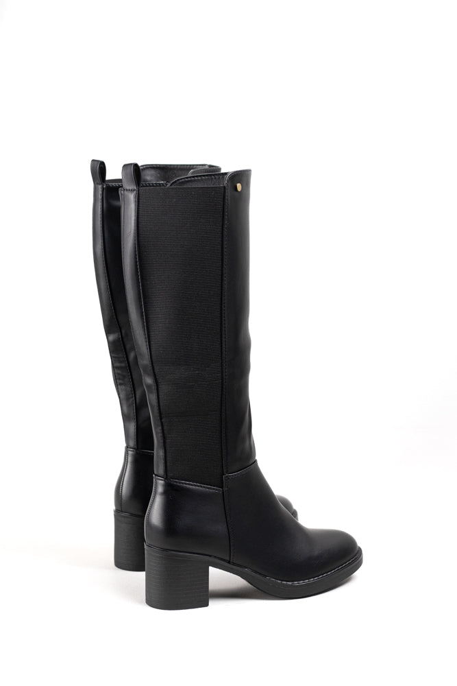 Botas de montar elásticas  para mujer, elegancia atemporal