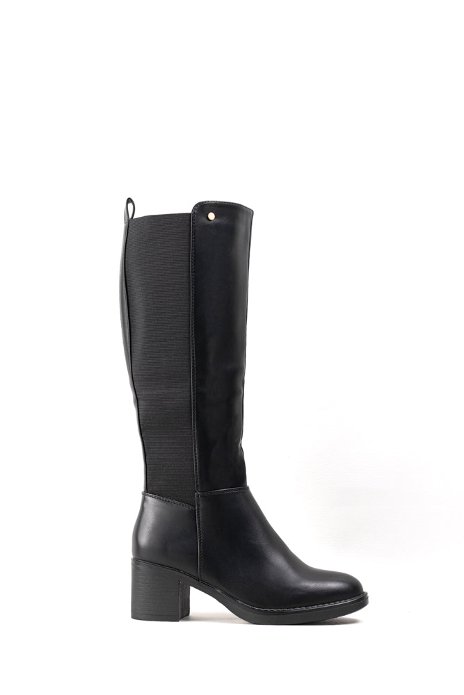 Botas de montar elásticas  para mujer, elegancia atemporal