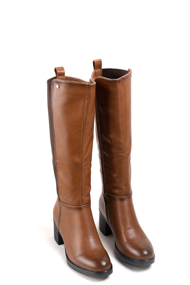 Botas de montar elásticas  para mujer, elegancia atemporal