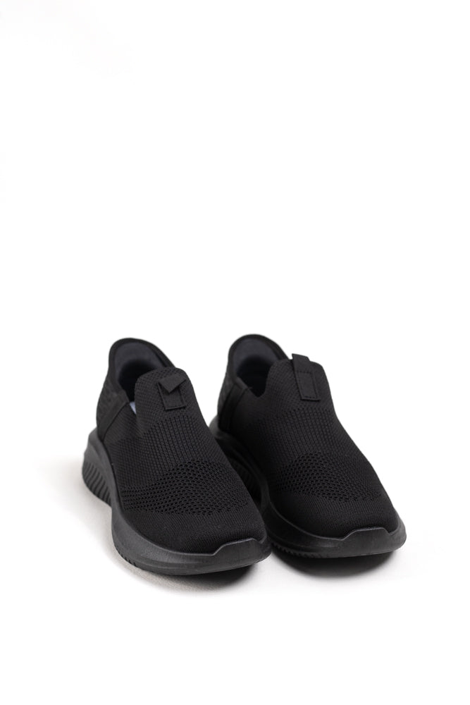 Zapatillas Deportivas Slip-On Negras para Mujer, comodidad y estilo moderno