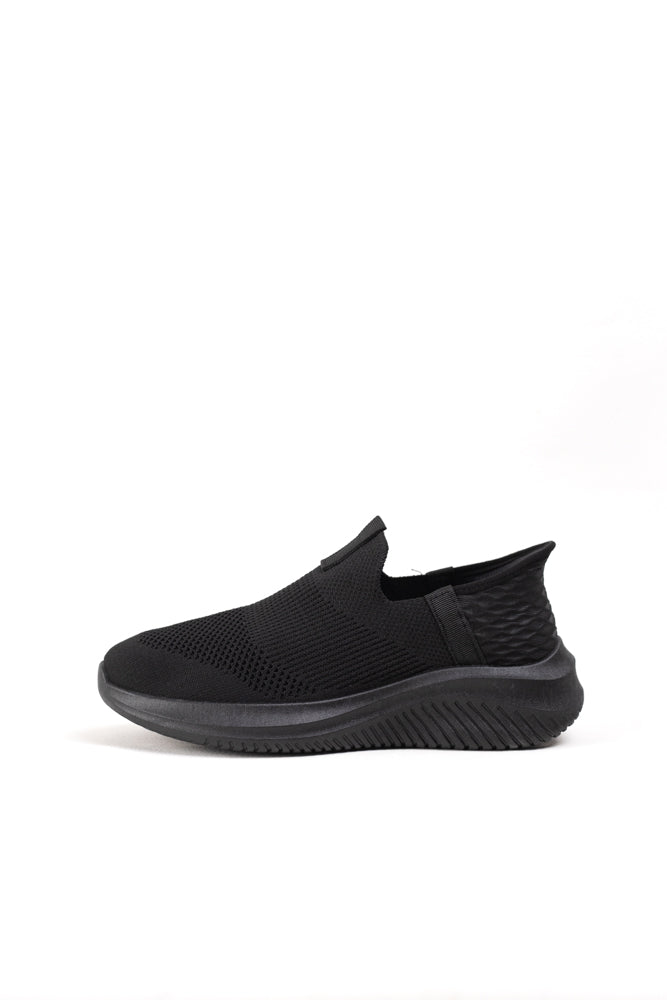 Zapatillas Deportivas Slip-On Negras para Mujer, comodidad y estilo moderno