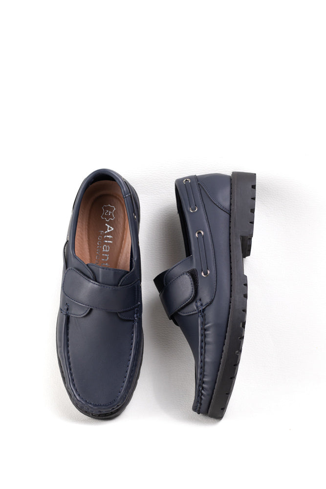 Zapatos Azul Marino  para Hombre con Cierre adhesivo