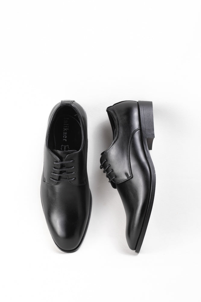 Zapatos de Vestir Negros para Hombre con Cierre de Cordones