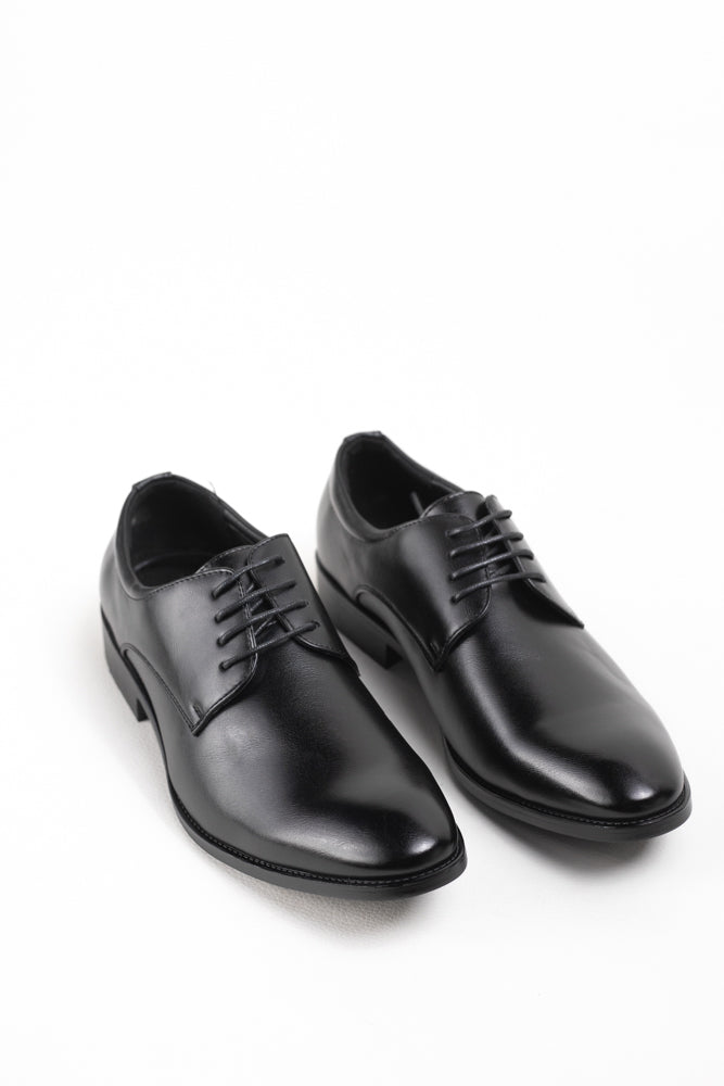 Zapatos de Vestir Negros para Hombre con Cierre de Cordones