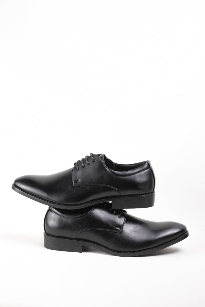 Zapatos de Vestir Negros para Hombre con Cierre de Cordones