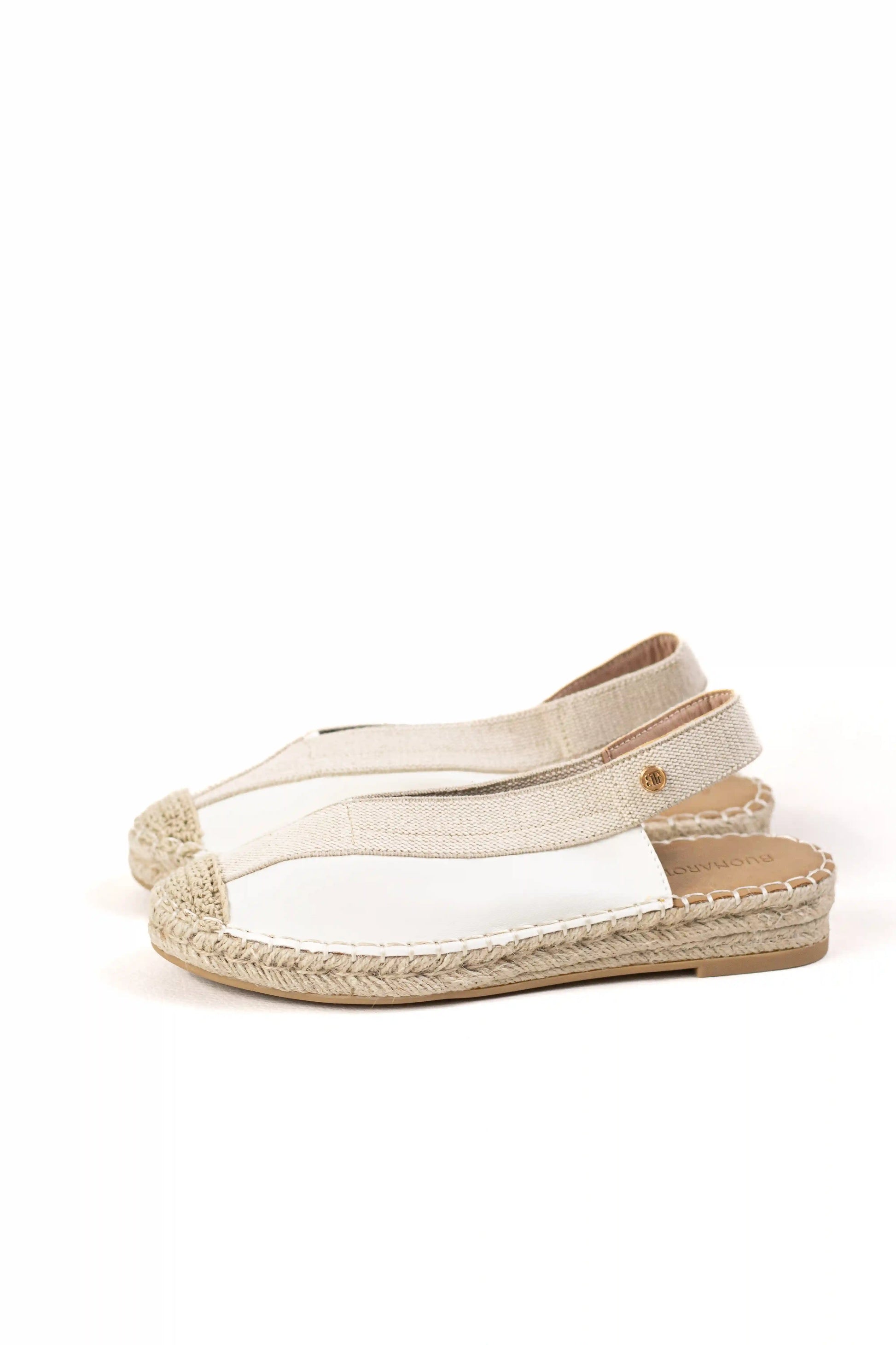 sandalia alpargata de mujer con suela de esparto y detalle trenzado color Camel talla 41